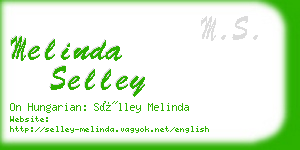 melinda selley business card